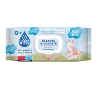 GOWIPES Salviettine umidificate per bambini/ 50 pezzi/ 98% acqua/D-pantenolo/acqua aloe vera/pH neutro/dermatologicamente testato/flip-top/per pelli sensibili/fibre morbide