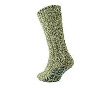 GoWith 1 paio di calzini da donna in lana, extra spessi, caldi, antiscivolo, comodi calzini invernali, modello: 2043, Giallo, 1 paio, 7-9