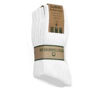 GoWith 4-5 paia di calzini unisex naturali 97% cotone, in puro cotone, comodi, accoglienti, traspiranti, senza cuciture, calzini casual per uomini e donne, Bianco - 4 paia, Medium