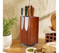 Gowkeey Ceppo Portacoltelli, Porta Coltelli da Cucina, Ceppo Coltelli da Cucina Vuoto, Blocco Magnetico per Coltelli, Ceppo Coltelli Vuoto, Ceppo Portacoltelli Vuoto, Universali,25x12x12cm