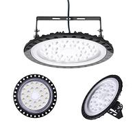 Gowtall 100W Alta Luce Della Baia, UFO Interni Lampadario 10000LM 6500K Luce Bianca, LED Faretto, Impermeabile IP65 Fari Risparmio Energetico Farettoper Officine,Fabbriche,Supermercato, Campi daCalcio