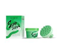 Gowwim Scrub per il trattamento della forfora, con spazzola per massaggio del cuoio capelluto, scalp scrub 100 g, efficace controllo dell'olio e rimozione dell'olio, pulizia profonda del cuoio