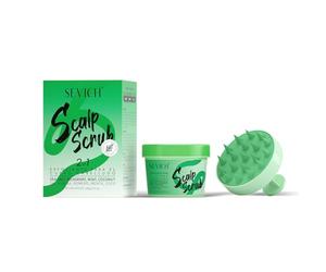 Gowwim Scrub per il trattamento della forfora, con spazzola per massaggio del cuoio capelluto, scalp scrub 100 g, efficace controllo dell'olio e rimozione dell'olio, pulizia profonda del cuoio