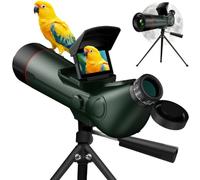 GOWWPUN Cannocchiale con treppiede da scrivania - salva foto da 30 MP e video 4K, schermo IPS esteso da 2,8", obiettivo grande da 78 mm per osservare le stelle, bird watching, escursionismo