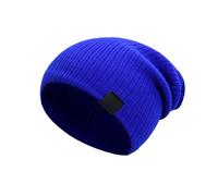 GOXQIT 2 pezzi inverno comodo berretto allentato tinta unita cofano esterno cappello da sci cappelli lavorati a maglia for uomo donna accessori di abbigliamento per Caldo(Blue)