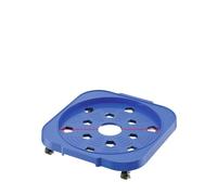 GOXQIT 2Pcs 5 Gallon Bucket Wheel Base 360-Degree Swivel Casters With Brake Heavy Duty Rolling Stand For Flower Pot, Indoor Outdoor Home Per Bombola Gas