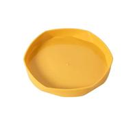 GOXQIT 5 Pezzi sottovaso for Fiori, Vassoio, piattini for Piante in plastica, Forniture da Giardinaggio multifunzionali per Balcone(Yellow)