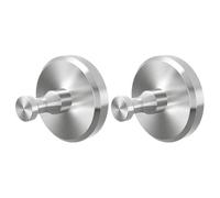 GOXQIT 6 pezzi pratici ganci a ventosa salvaspazio, accessorio for la casa for l'organizzazione in bagni, cucine e altro ancora per accappatoio cappotto(Silver)