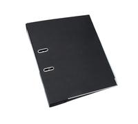 GOXQIT Cartella a Leva for File con Arco a Portatile a 2 Anelli da Pezzi Raccoglitore A4 for Volume di Album ad Alta capacità per Ufficio(Black)