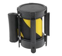 GOXQIT Cintura di isolamento retrattile for tubi da 2 pezzi, lunga,0 m e diametro 63, mm, for il confine del sistema guida della striscia barriera adatta Per Alimentari Stadio(Black and Yellow)