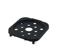 GOXQIT Supporto for serbatoio di propano portatile con base mobile for bombola da 2 pezzi for piante in vaso Per Bombola Gas(Black)