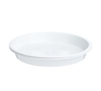 GOXQIT Vassoio for Piante da 3 Pezzi Vassoio for Piante Vassoio in plastica da 4/6/7/8/10 Pollici Vaso da Fiori for Interni ed Esterni Rotondo per Balcone(White,6 inch)