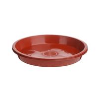 GOXQIT Vassoio for Piante da 3 Pezzi Vassoio for Piante Vassoio in plastica da 4/6/7/8/10 Pollici Vaso da Fiori for Interni ed Esterni Rotondo per Balcone(Red,10 inch)