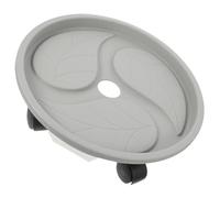 GOXQIT Vassoio for vasi da Fiori Piante in plastica Che rotolano con Ruote Supporti for riporre Rotelle mobili Vassoi Vasi for Interni per Balcone