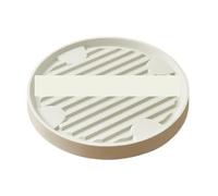 GOXQIT Vassoio for vasi da Fiori Rimovibile con Ruote Pallet for fioriera Mobile Rotondo Supporto for fioriera for Piante da Fiore for Alberi da Interno for Esterni per Balcone(White,22cm)