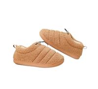 GOXQIT Winter Outdoor Thickened Warm all Inclusive Slippers Indoor Adjustable Button Cotton Shoes Non-Slip Fleece per Inverno(Color3,44-45)