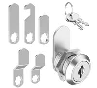 GoXydrac 16mm Serrature a Camma in Acciaio Inossidabile, Sicurezza Mailbox Lock Cabinet Drawer Cam Lock con Chiavi Gemelle per Le Porte Gli Armadi Gli Armadietti, Lucchetti per Cassetta delle Lettere