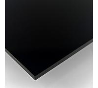 GOYAPRINT Lastra acrilica nero 5 mm in PMMA - Plexiglass rigido A4 per decorazione e manualità (1, 21 x 29,7 cm)