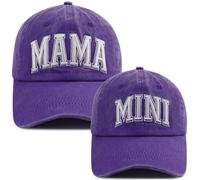 Goyklrb 2 cappellini da baseball coordinati per mamma e ragazza, cappello regolabile in cotone ricamato genitore-figlio