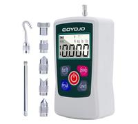 GOYOJO Misuratore di Forza Digitale, Misuratore Push-pull di Alta Precisione per Prove di Trazione e Compressione Unità (N, kg, lb, oz) Modalità Tempo Reale/Picco/Primo Picco (500N)