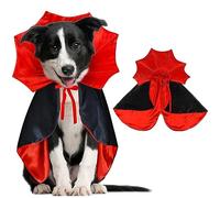 GOYOSWA - Costumi di Halloween per cani, mantello da vampiro / diavolo per cani, per cani di taglia piccola, media e grande (S)