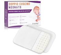 GOYSILA Set 2 Cuscini Neonato Antisoffoco Memory Foam Per Passeggino Carrozzina Compatibile Chicco Next2Me Inglesina Foppapedretti Traspirante Con Federa 100% Cotone Lavabile Antiacaro Morbido