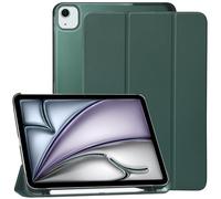 GOZOPO Custodia per iPad Air 13 Pollici M3 2025 & M2 2024, iPad Pro 12,9" (2022-2018), Custodia Protettiva in Supporto Sottile con Supporto Penna, Funzione Sveglia/Sonno Automatica, Verde scuro