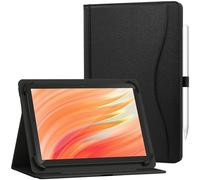 GOZOPO Custodia Universale per Tablet 10,1 Pollici, Multi-angolo Supporto Folio Cover per DOOGEE U11/ U11 Pro/TABWEE T90/ Teclast P50/ P30/ 9,6-11 Pollici Tablet (Nero)
