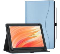 GOZOPO Custodia Universale per Tablet 10,1 Pollici, Multi-angolo Supporto Folio Cover per DOOGEE U11/ U11 Pro/TABWEE T90/ Teclast P50/ P30/ 9,6-11 Pollici Tablet (Cielo Blu)