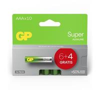 GP S6+4 AAA - Super, batteria alcalina, AAA (micro), confezione da 6+4 pezzi