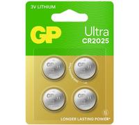 GP Batteria a bottone CR 2025 3 V 4 pz. 145 mAh Litio Ultra