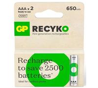 GP NiMH ReCyko AAA 650mAh 1.2V ricaricabile, 2 pezzi