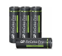 GP Batterie AA Ricaricabile GP NiMH 2000 mAh ReCyko Pro Photoflash 1,2V 4 pezzi