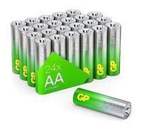 GP Batterie alcaline AA, Confezione da 24, batterie a Doppia A a Lunga Durata (LR6 1,5 V) per torce, Giocattoli, telecomandi, Orologi e dispositivi Domestici, affidabili batterie per Uso Quotidiano