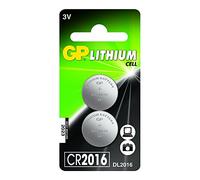 GP Batteries 0602016C2 - Batteria a bottone CR2016/3 V, multicolore