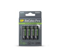 GP Batteries 125210AAHCF-C4 ReCyko+Pro Photo HR06 Mignon (AA) - Batteria NiMH 2000 mAh 1,2 V, 4 pezzi