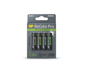 GP Batteries 125210AAHCF-C4 ReCyko+Pro Photo HR06 Mignon (AA) - Batteria NiMH 2000 mAh 1,2 V, 4 pezzi