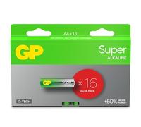GP Batteries Batterie AAA - Set da 16 | GP Super| Pile Stilo AAA Alcaline da 1,5V / LR03 - Lunga Durata