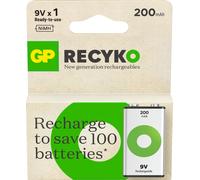 Gp Batteries Blister 1 Batteria Ricaricabile 9V 200 mAh GP ReCyko