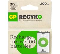 Gp Batteries Blister 1 Batteria Ricaricabile 9V 200 mAh GP ReCyko