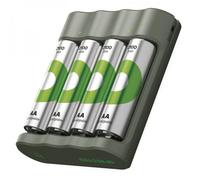 Gp Batteries Caricabatterie per AA e AAA con 4 Batterie AA NiMH da 2100 mAh Incl