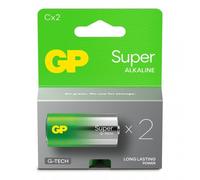 Gp Batteries Confezione 2 Batterie GP Super Alcalina Mezza Torcia C 14A/LR14