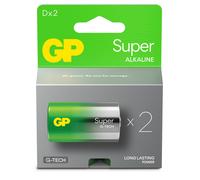 Gp Batteries Confezione 2 Batterie GP Super Alcalina Torcia D 13A/LR20