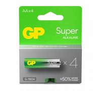 Gp Batteries Confezione 4 Batterie GP Super Alcaline Stilo AA 15A/LR6