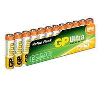 GP Batteries Ultra Alkaline AAA 1,5 V Single-use battery Alcalino 1,5 V - Batterie (Single-use battery, AAA, alcalino, cilindrico, 1,5 V, 12 pezzi)