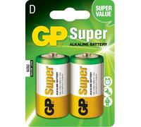 GP Confezione da 2 Batterie Super Alcaline LR20 D 1.5V