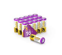 GP Extra Batteria alcalina LR1 1,5 V | Set da 16 batterie LR1 | Compatibile con 910A, Lady, N, E90 | per termometri digitali, misuratori di pressione e sistemi di accesso senza chiave