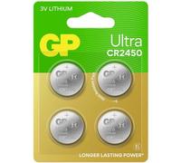 GP GPCR2450ULT417C4 Batteria a bottone CR 2450 3 V 4 pz. 540 mAh Litio Ultra