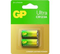 GP GPPCL123A149 Ultra Primary Lithium Batterie CR123A 2 Stück Batteria per fot