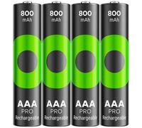 REC 800 4AAA PRO - ReCyko PRO, batteria ricaricabile NiMH, AAA (Micro), 800 mAh, co